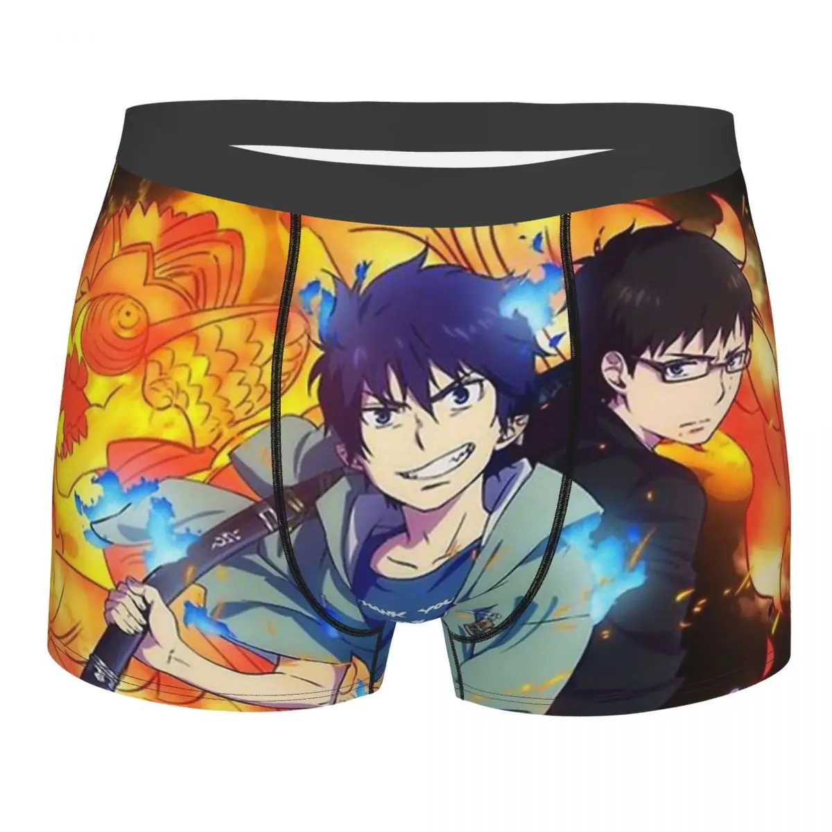 

Ao No Exorcist Blue Exorcist Demon Anime Underpants Homme Panties Man Underwear Print Shorts Boxer Briefs