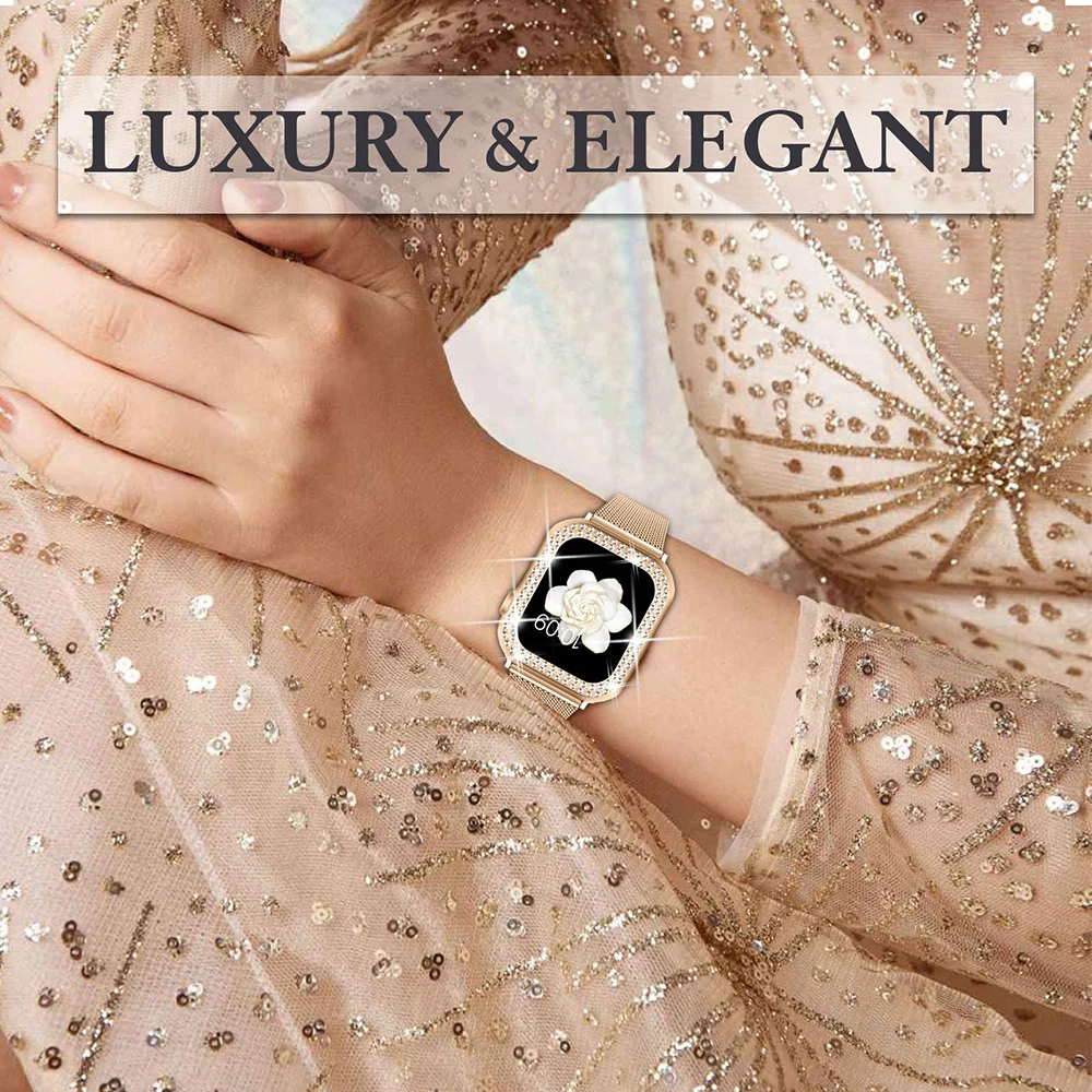 Silm Armband + Hülle für Apple Watch Band 40 mm 41 mm 44 mm 45 mm 38 mm 42 mm Correa Meatl Milanese Armband IWatch Serie 3 4 5 6 SE 7 8 – Detail 27