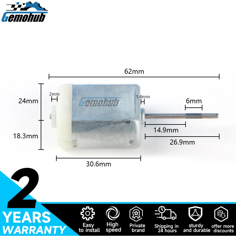 

1pc 12000 rpm DIY Motors small FC280 12V 62 mm DC PTC cover automatic 0.08A Reverse Auto part high speed toy dropship suppliers