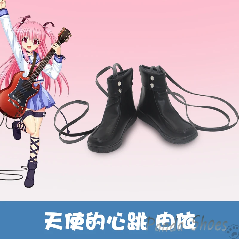 

Game Angel Beats Yui Cosplay Shoes Anime Cos Comic Cosplay Costume Prop Shoes for Con Halloween Party