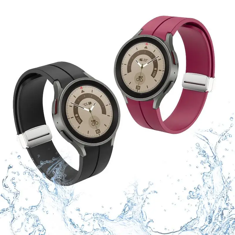 Ne mezera silikon řemen pro Samsung galaxy hodinky 5/4 40mm 44mm 5 pro 45mm originální magnetický náramek pás pro hodinky 4 klasický pás
