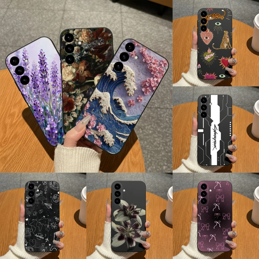 Abstract Art Pattern Soft Matte Silicone Phone Case - High-Quality Bumper Shell