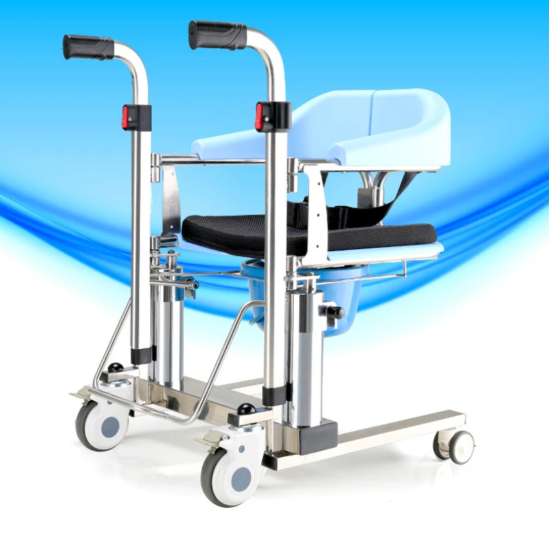 

2022 Hot Selling Aluminum Alloy Frame Plastic Armrest Toilet Multifunctional Wheelchair Lift Chair For The Disabled