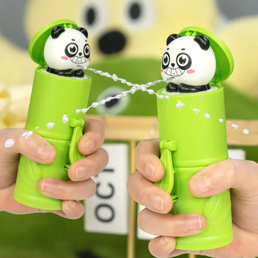 Portable Splashing Spray Beach Water Sprayer Panda Bamboo Water Soaker Toys Easy To Fill Plastic Water-Sprinkling Toy Boys Girls