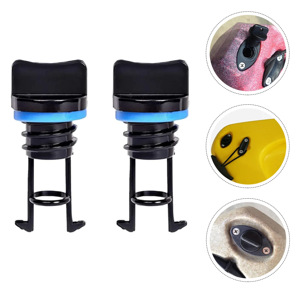 2 Pcs Kayak Water Plug Scupper for Yacht Accessories Supplies Nylon Drain Holes