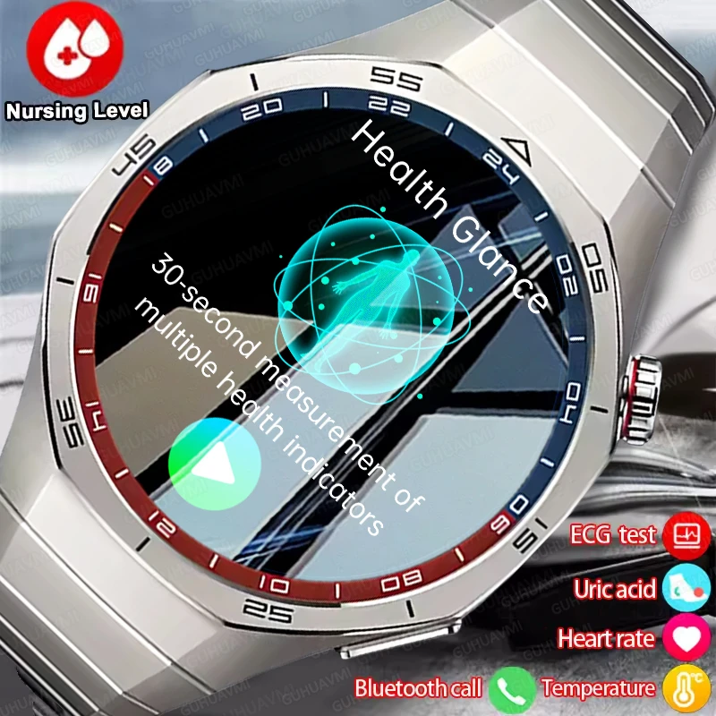 2026 Body Health Diagnose Smart Watch Men Women ECG+PPG Clock Blood Lipid BP Uric Acid Heart rate Tracker Smartwatch 2026 New 1