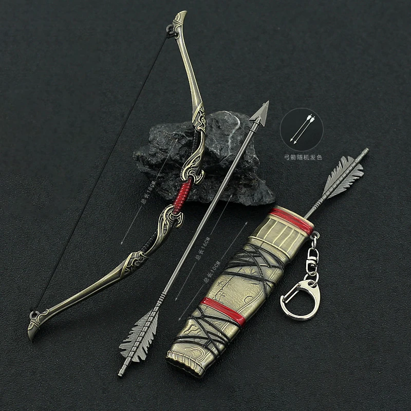 God of War Weapon Atreus Talon Bow Kratos Blades of Chaos Game Keychain Weapon Knife Katana Sword Samurai Gifts Kid Toys for Boy 5