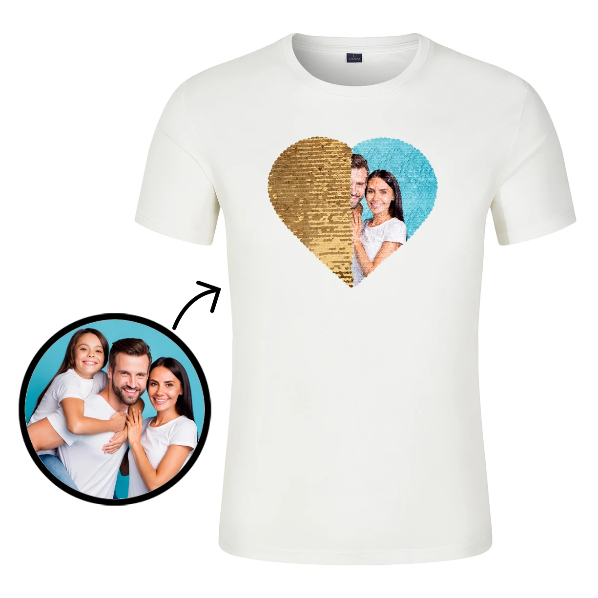 Shirt with Reversible Sequin Gift 
