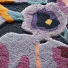 Living Room Flower Design Carpet Bedroom Decor Pastoral Art Designer Handmade Custom Floor Mat Irregular Moss Rug Decoration 6