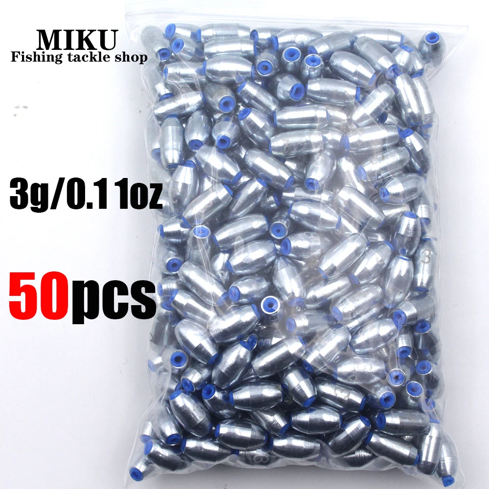 50Pcs Fishing Sinkers Set 1