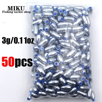 50Pcs Fishing Sinkers Set 1