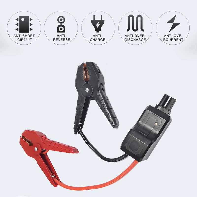 CTOLITY Battery Clip Smart Booster Cables Auto Emergency Car Battery Clip Clamp Accessories Powerbank 12V Car Jump Starter Cable battery terminal connectors