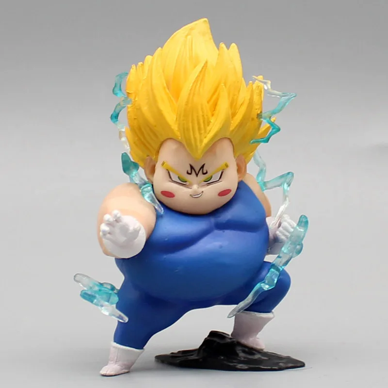 Naa 8 pçs/set anime dragon ball z majin buu forma completa figura pvc gordo  buu dbz goku vegeta super saiyan modelo de brinquedo - AliExpress