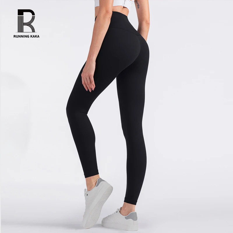 Running  KaKa Female Cloud Comfort High Waist  Hip Lifting Abdominal Tightening  Workout Traceless Inner Pocket Yoga Pants leg clipper skinny leg clip yoga training pelvic floor muscle tightening and pushing up fitness female ass burning fat hip clip