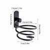 Perforated Space Aluminum Hair Dryer Holder Wall-mounted Household Bathroom Storage Shelf 6