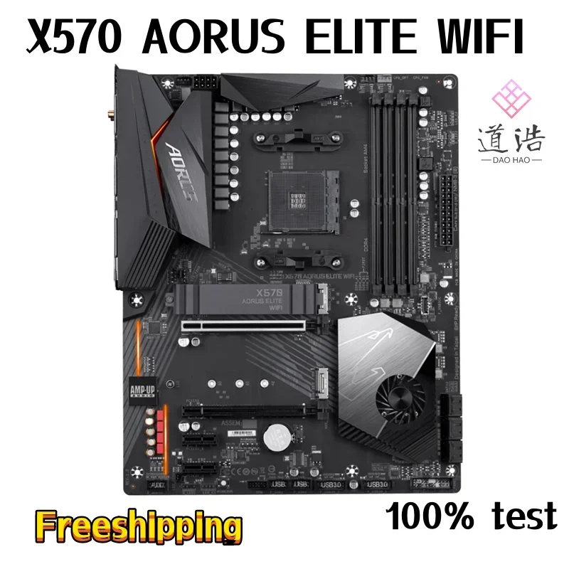 For X570 AORUS ELITE WIFI Motherboard 128GB HDMI M.2 SATA3.0 Socket AM4 DDR4 ATX X570 Mainboard 3 For X570 AORUS ELITE WIFI Motherboard 128GB HDMI M.2 SATA3.0 Socket AM4 DDR4 ATX X570 Mainboard
