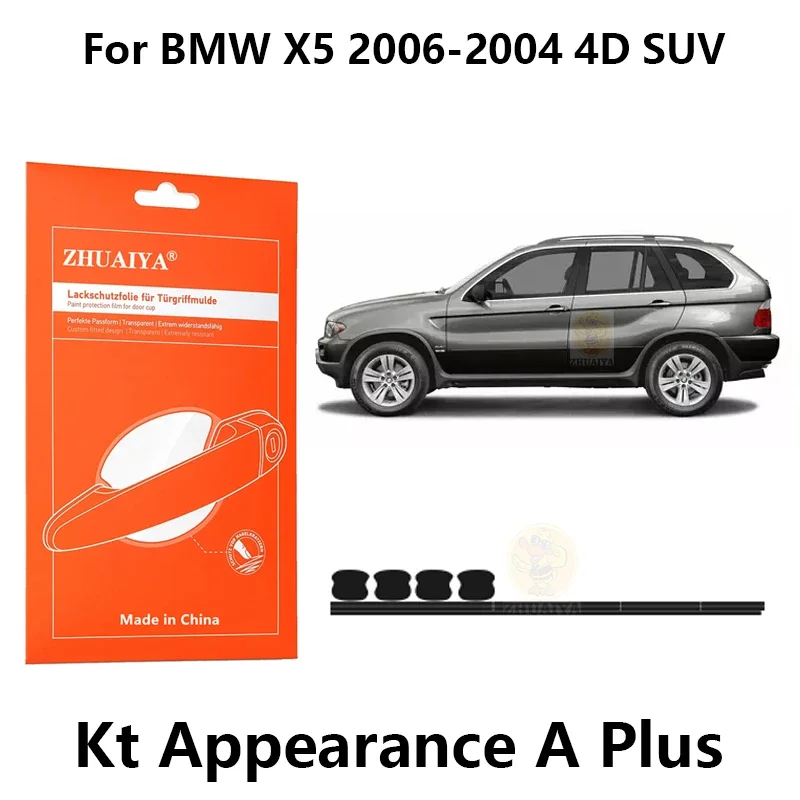 

Защитная пленка ZHUAIYA для красок дверной ручки, ТПУ PPF для BMW X5 2006-2004 4D SUV, автомобильные аксессуары