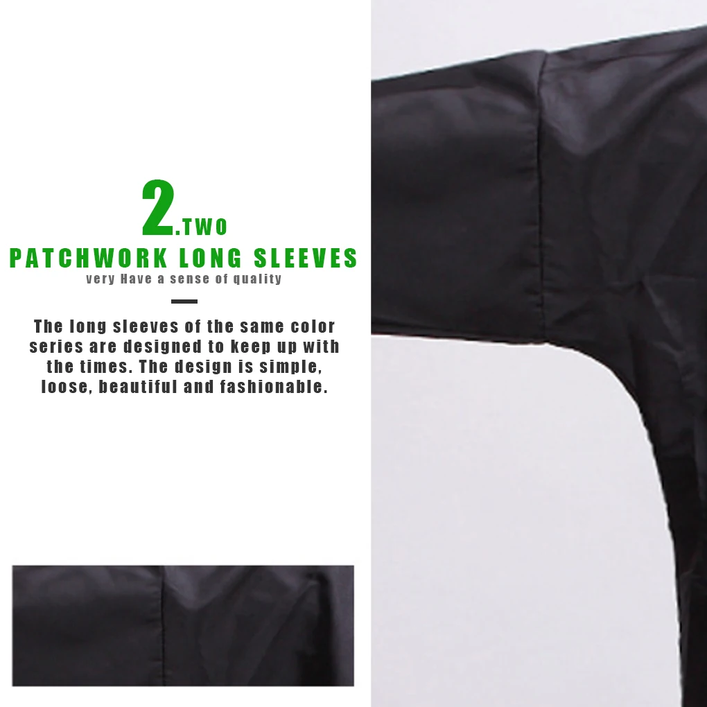 Barber Cape Hairdressing Waterproof V-neck Gown Barber Shop Haircutting Long Sleeve Apron 3