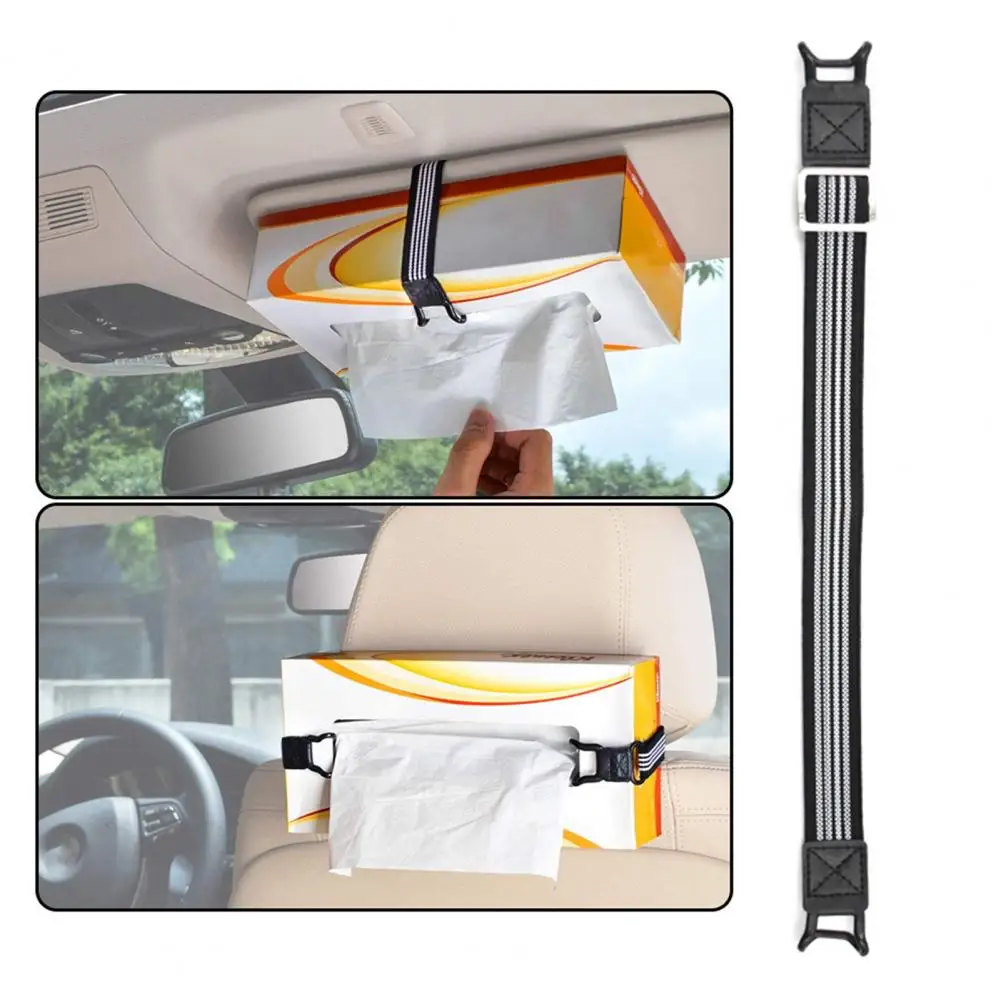 

Car Fixing Belt High-Strength Wear-resistant Car Interior Napkin Paper Box Strap Reliable Car Visor Strap for Automobile
