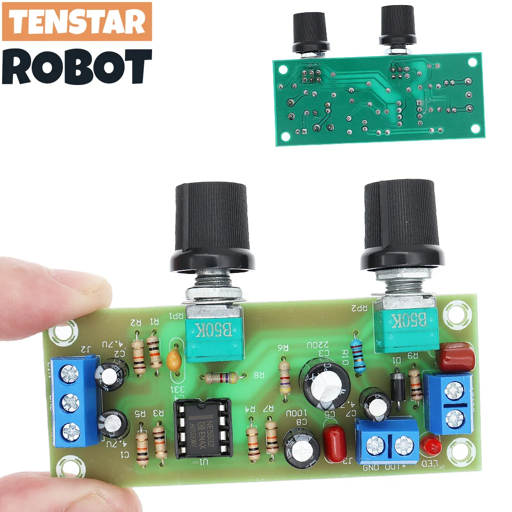 Carte Préampli Filtre Passe-bas NE5532 Pour Subwoofer 2.1CH - 12V-24V - NEUVE