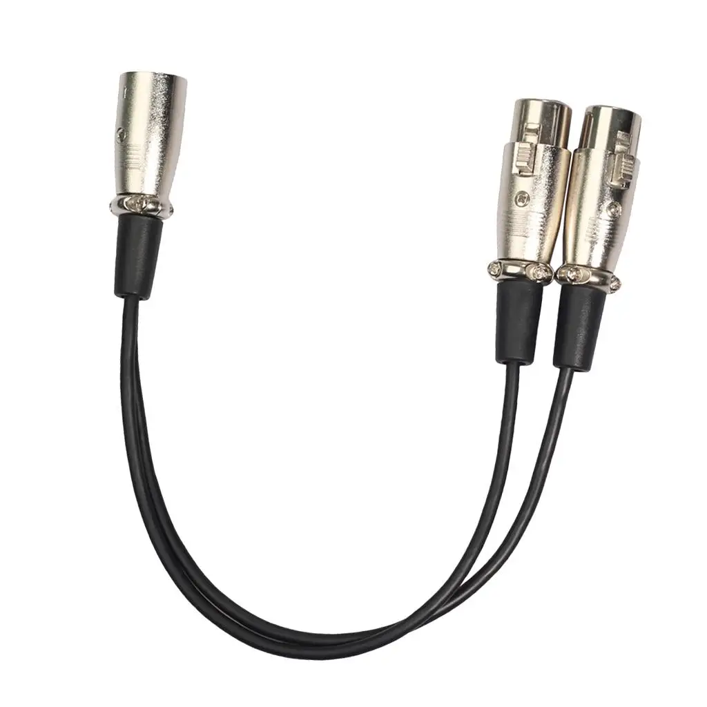 

Новый XLR 1 штекер на 2 гнезда аудио Удлинительный кабель для микрофона, микшера рекордер