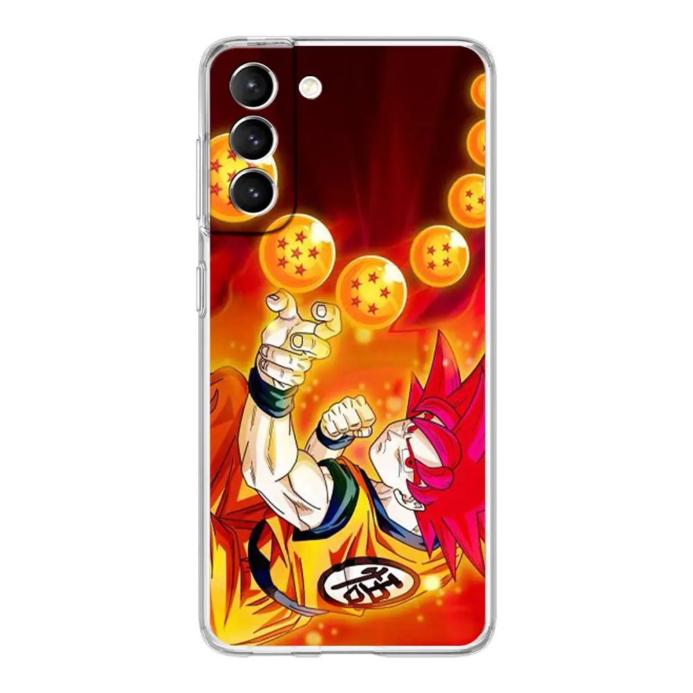 samsung silicone Dragon Ball Z Super Saiyan Case For Samsung Galaxy S20 FE S21 S22 Ultra S10 S9 Plus S10e Note 10 Lite Soft Phone Funda Cover samsung cute phone cover