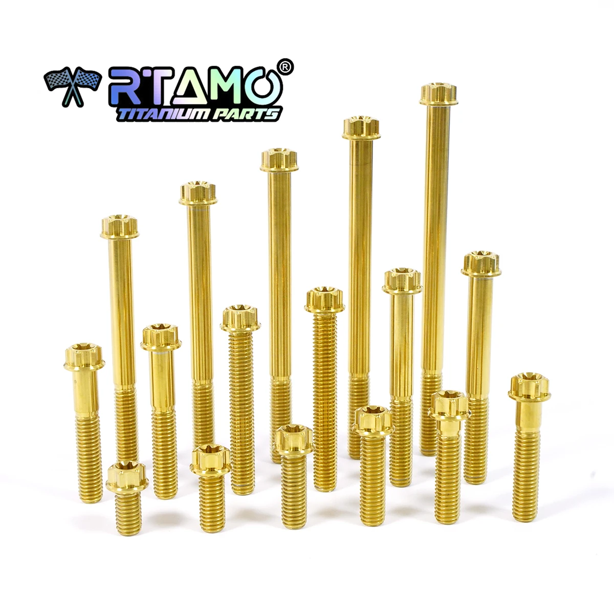 RTAMO Gr5 Titanium Bolt M8x15-120 Torx Head Flange Screw Bolt For Motorcycle Modification 1pc