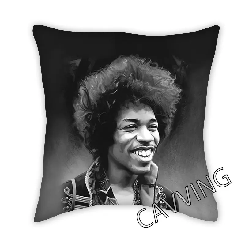 

Jimi Hendrix 3D Printed Polyester Decorative Pillowcases Throw Pillow Cover Square Zipper Cases Fans Gifts Home Decor U02