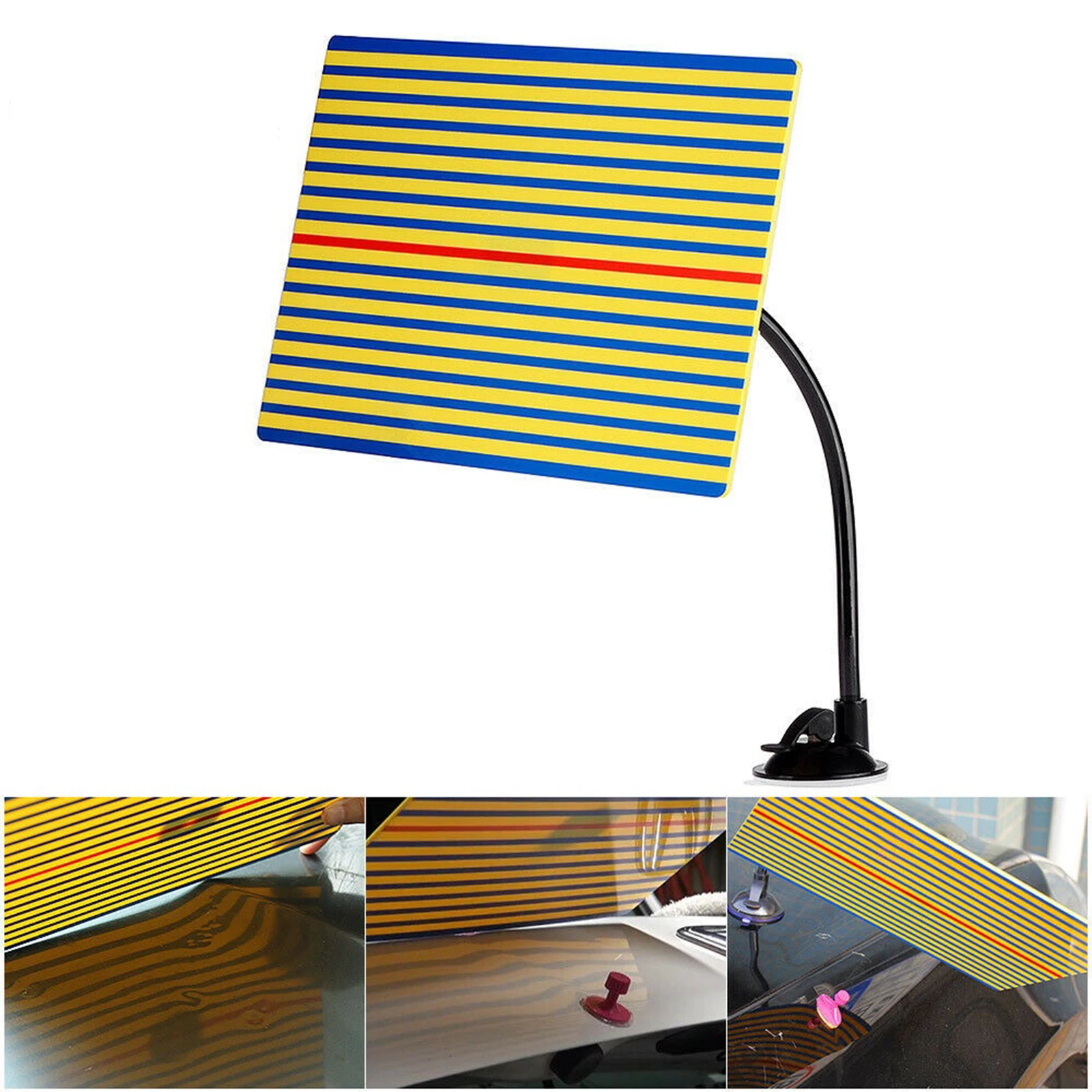 

Car Dent Repair Tools Dent Removal Checking Line Board Reflector Set Accessories