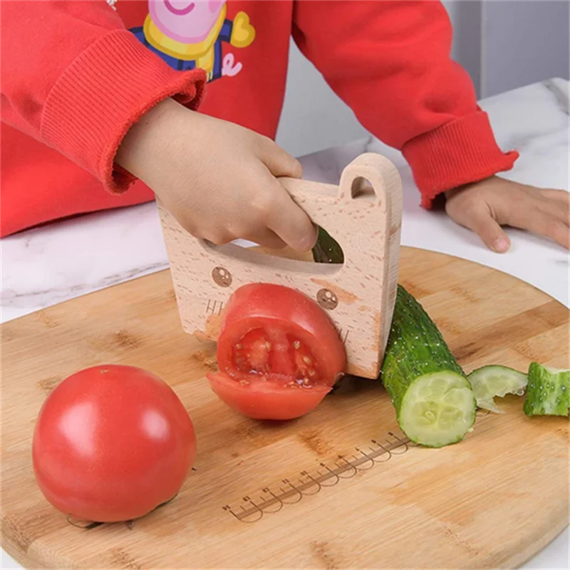Juego de 17 herramientas de cocina Montessori para niños pequeños, juego de  cuchillos seguros para niños pequeños, juego de cuchillos seguros para