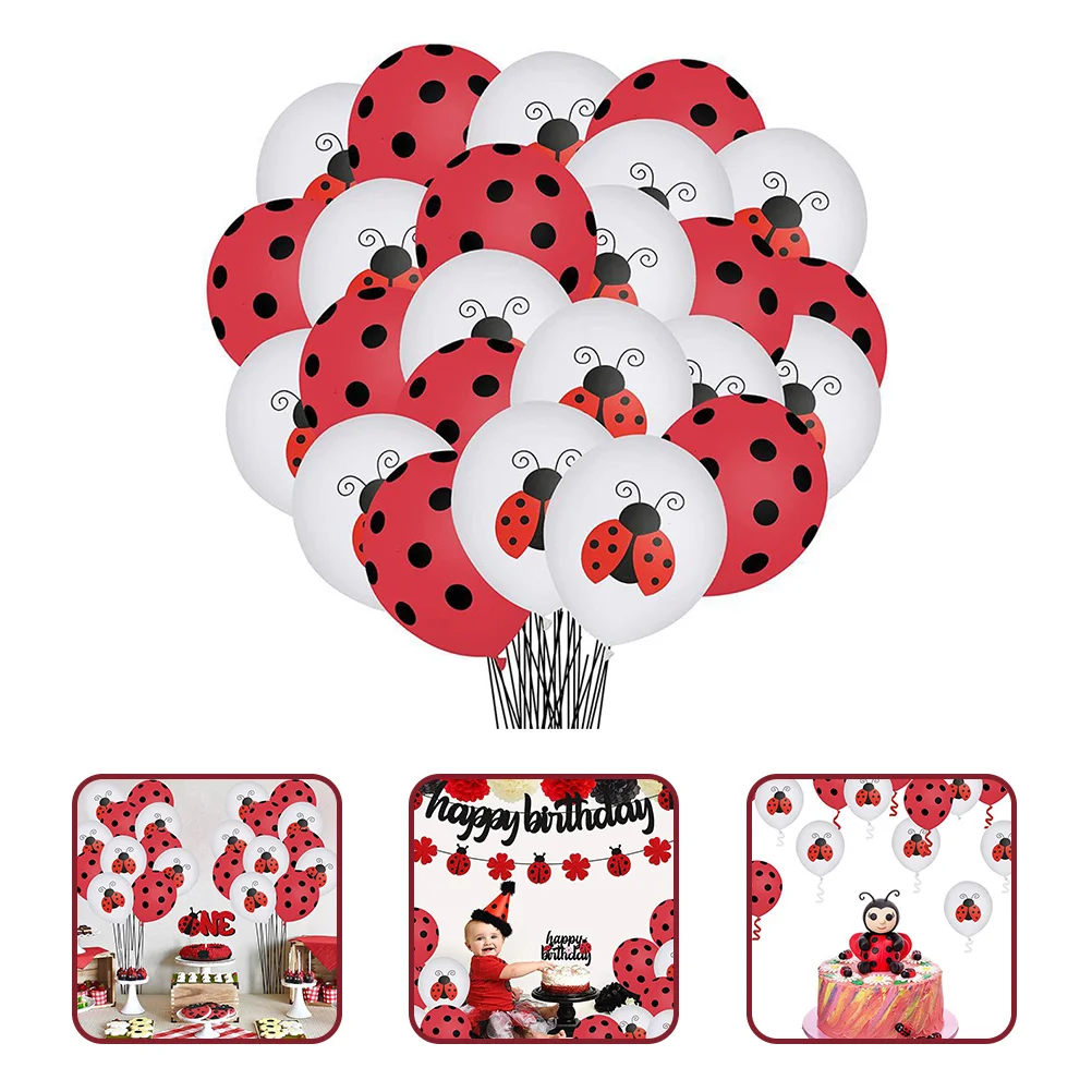 

Jungle Baby Shower Decorations Ladybug Themed Balloon Red Balloons Birthday Party