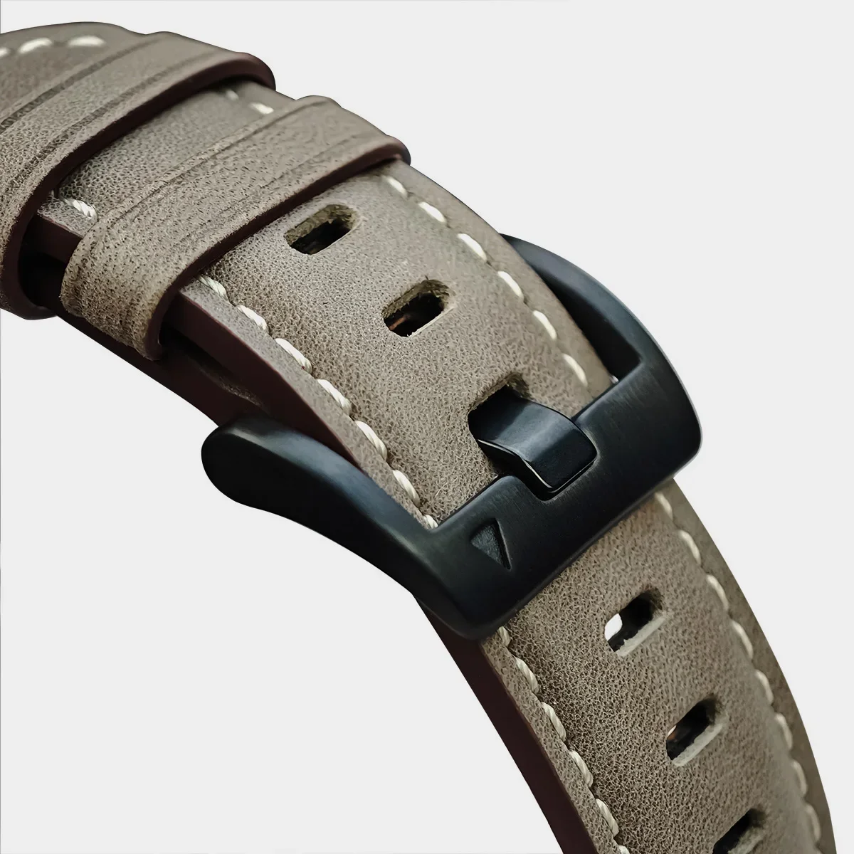 Genuine Leather Watch Band with QuickFit Clasp - Premium Strap Bracelet, 22mm/26mm