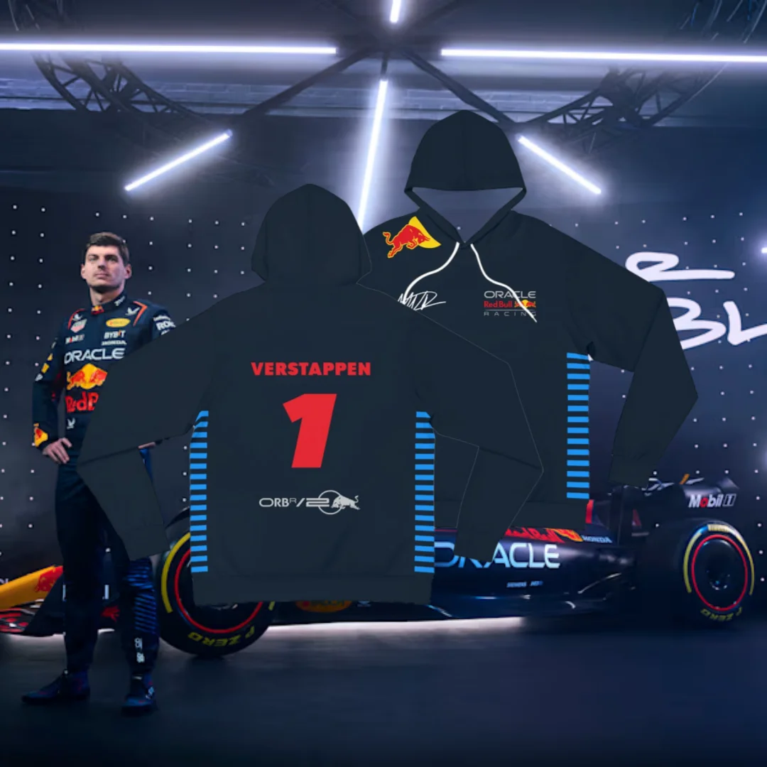 Men Hoodie Max Verstappen F1 Hoodie No. 1 Printed Comfortable Casual Breathable Long Sleeve Sweater Motorcycle Clothing