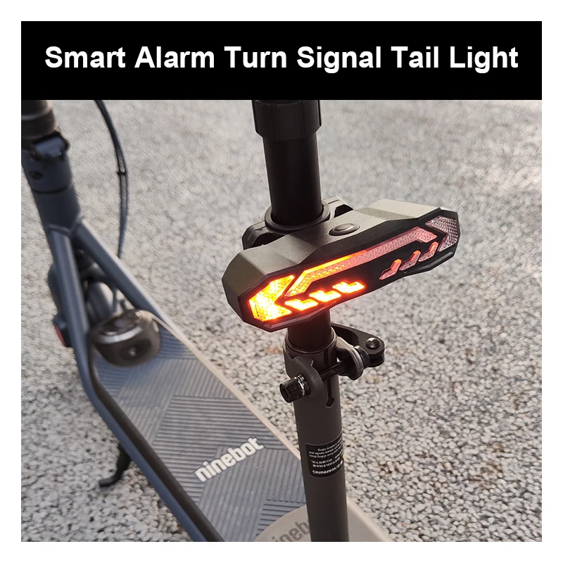 SF31 Taillight Intelligent Alarm Turn Signal Taillight IP65 Turn Signal Sound Brake Sensor Brightness 93LM Bicycle Anti-theft