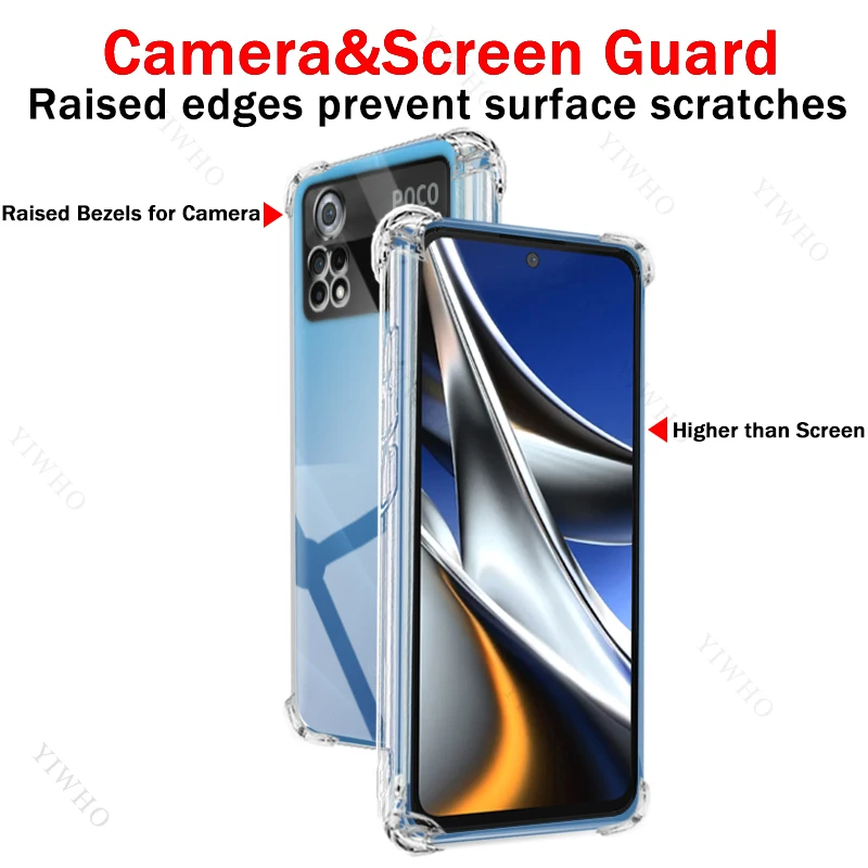 Custodia Per Xiaomi Poco X4 Pro 5G Con Pellicola Vetro Temperato E Supporto Ad Anello Ibrida 880923