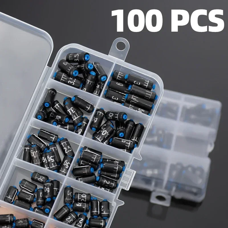 50/100 pieces scale lead table fishing lead leather scale lead fishing gear accessories wholesale