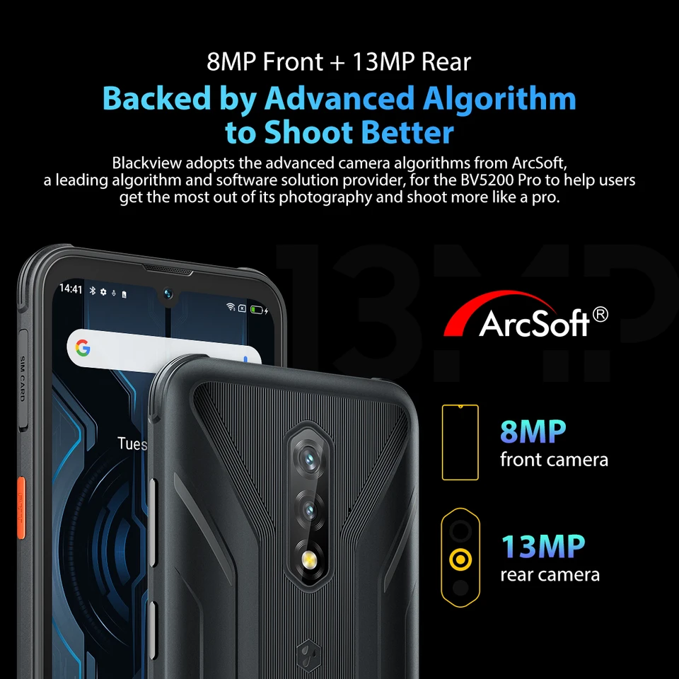 BV5200　スマートフォン（最終値下げ） Blackview BV5200 ArcSoft AI アルゴリズム パノラマ 4+32G