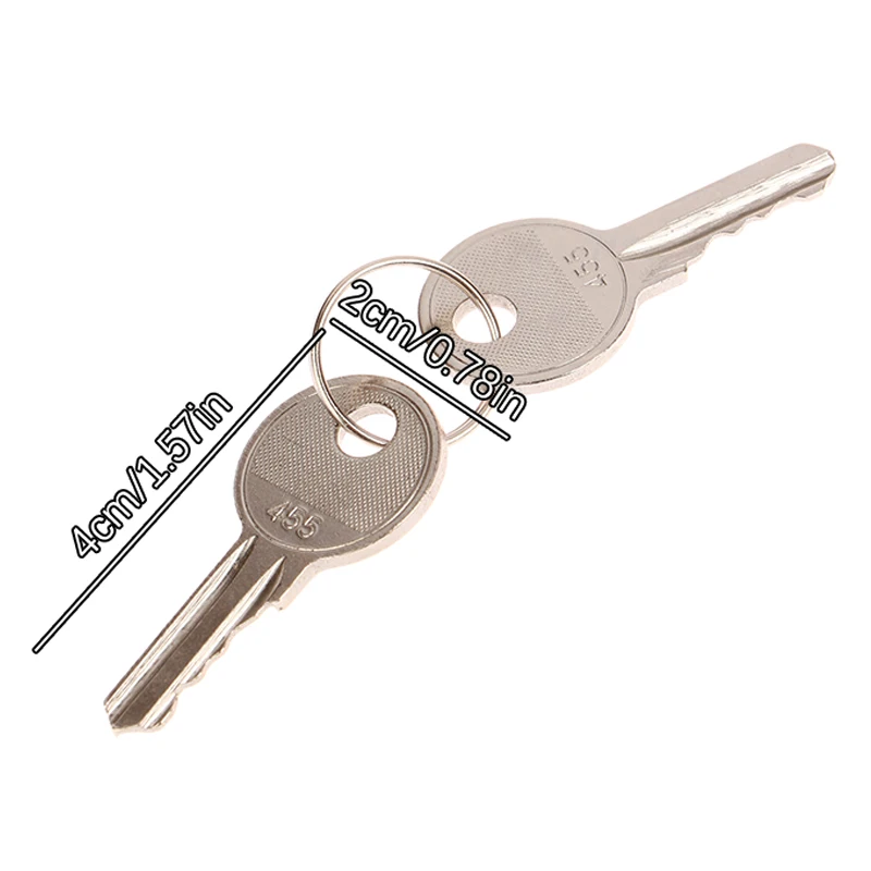 2PC 455 Key Round Head Three-speed Selector Key Switch XB2