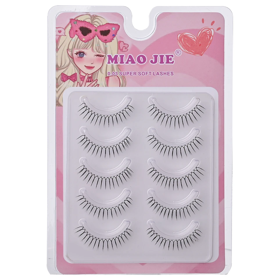 Korean U Shaped Natural Wispy False Eyelashes
