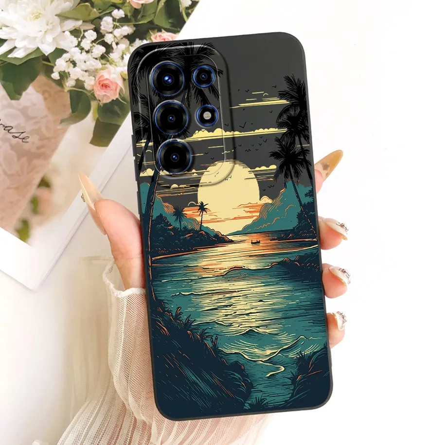 Luxury Space Volcano Painted Soft Silicone Candy Color Protection Case