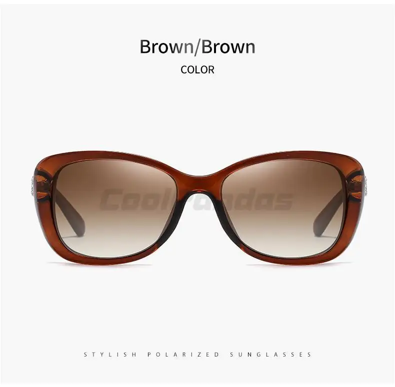 Luxus frauen Sonnenbrille Gradienten Polarisierte Linse Vintage Shades Design Damen Elegante Reise Gläser Lunette De Soleil Femme – Detail 20