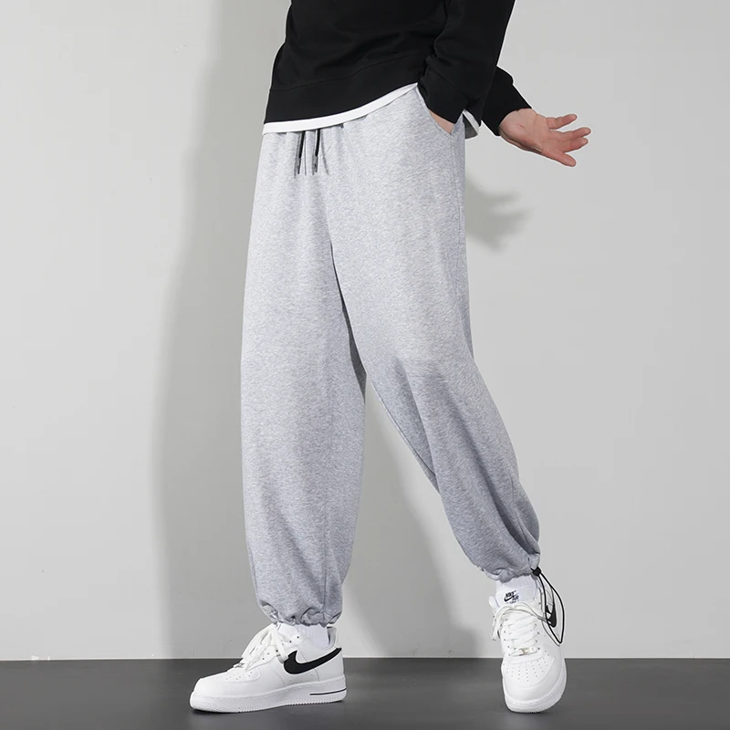 2024 Elegant Fashion Harajuku Slim Fit Ropa Hombre Loose All Match Sport Casual Pants Solid Pockets Straight Cylinder Leggings