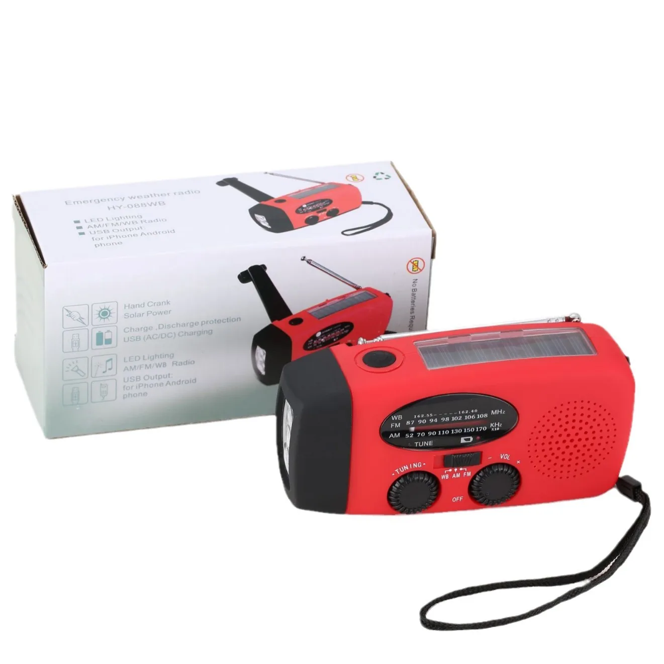 de manivela receptor global tocha led luz leitura 2000mah 03