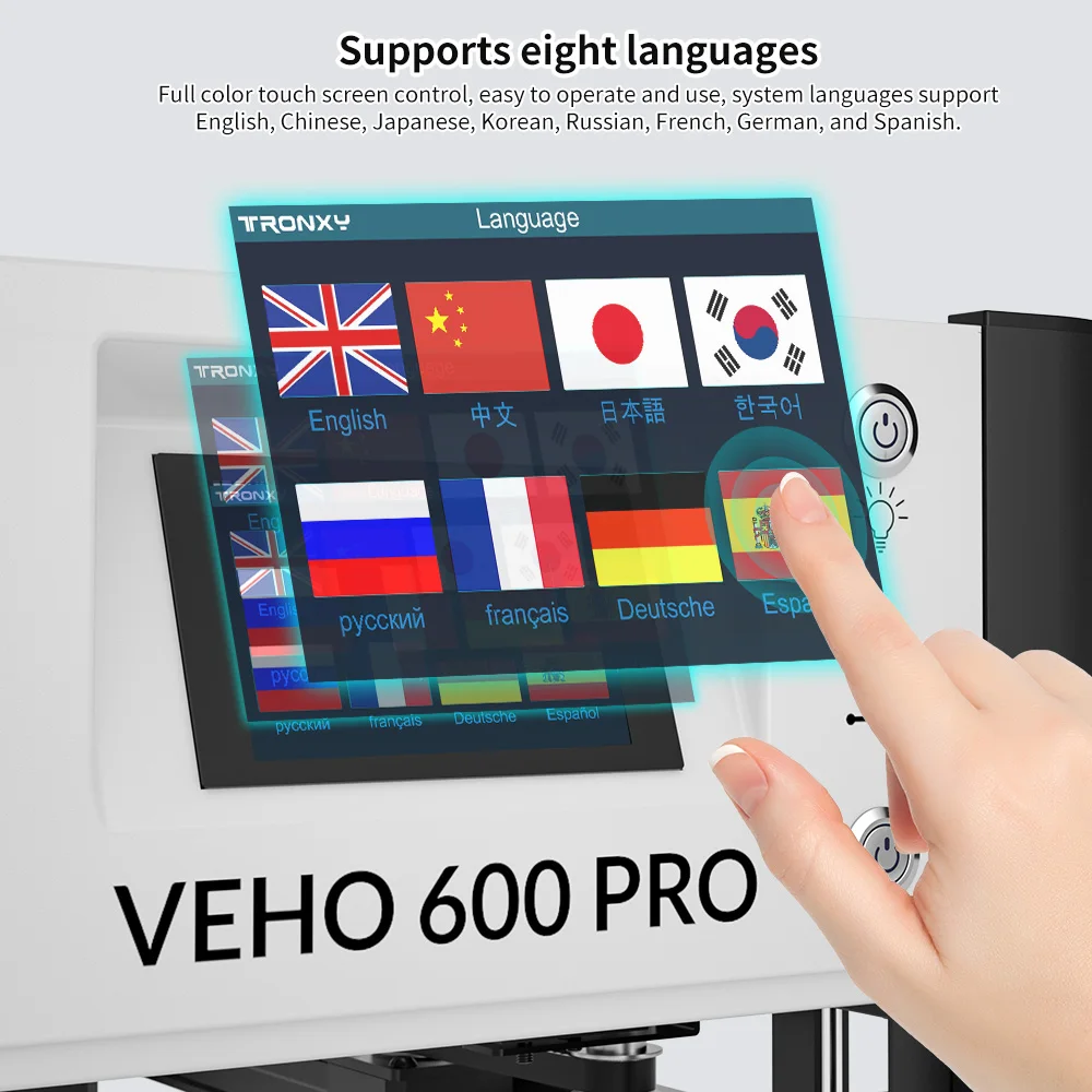 Wytłaczarka z napędem bezpośrednim VEHO-600 TRONXY 600*600*600mm duża rozmiar wydruku drukarka 3D automatyczny czujnik poziomu drukarka o wysokiej precyzji 21 S7a2f46adad0e4649a03a849237b5ef04I Wytłaczarka z napędem bezpośrednim VEHO-600 TRONXY 600*600*600mm duża rozmiar wydruku drukarka 3D automatyczny czujnik poziomu drukarka o wysokiej precyzji