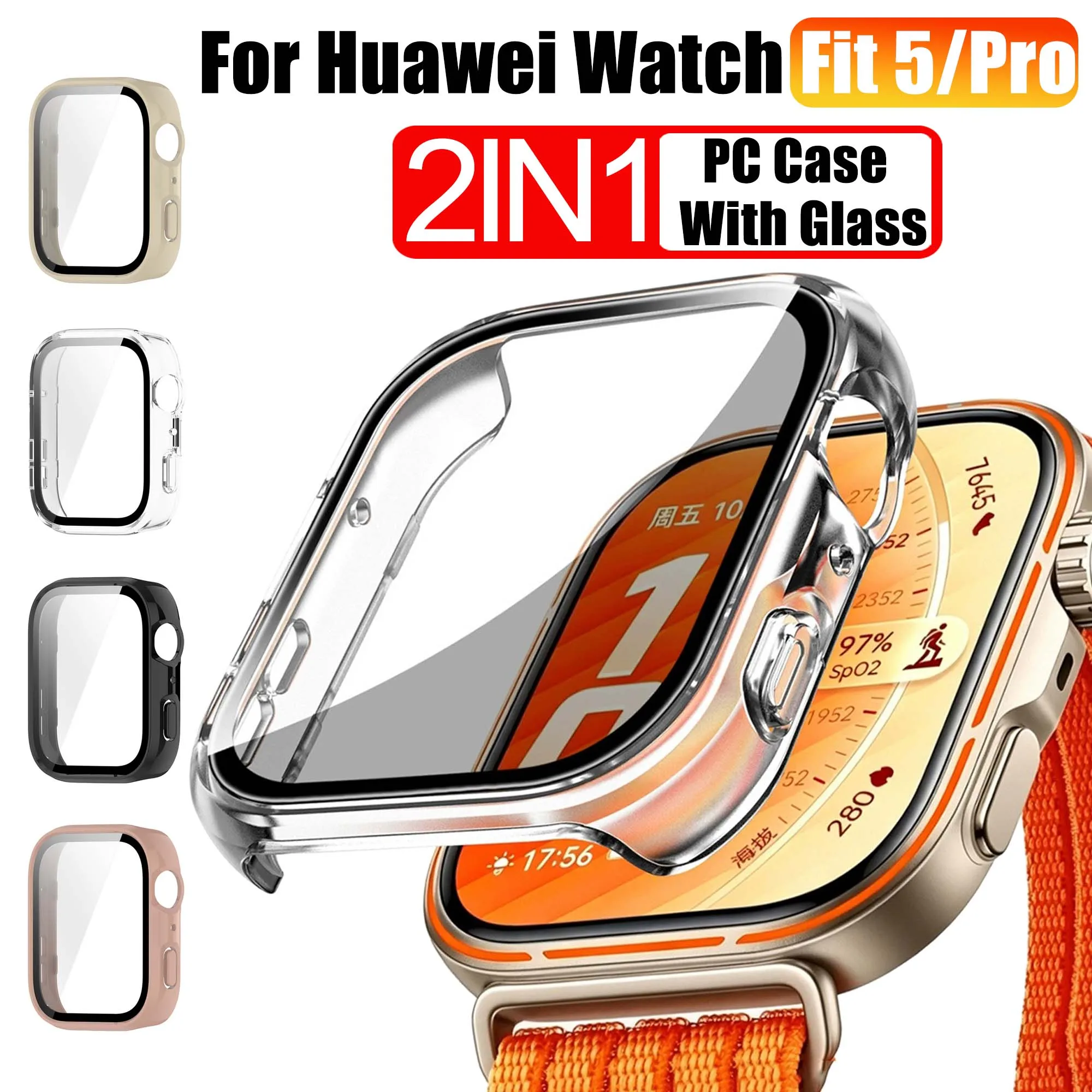 Premium Tempered Glass Protector with Hard PC Bumper