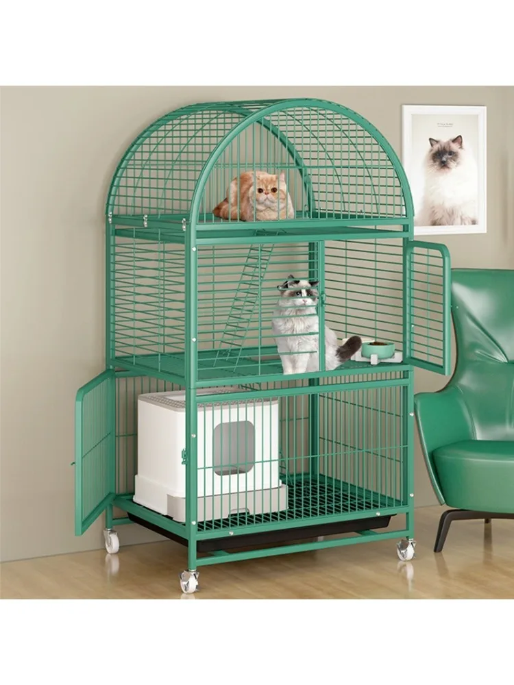 

Cat Cage Multi-storey Indoor Domestic Cat Villa Two-storey Cat Nest