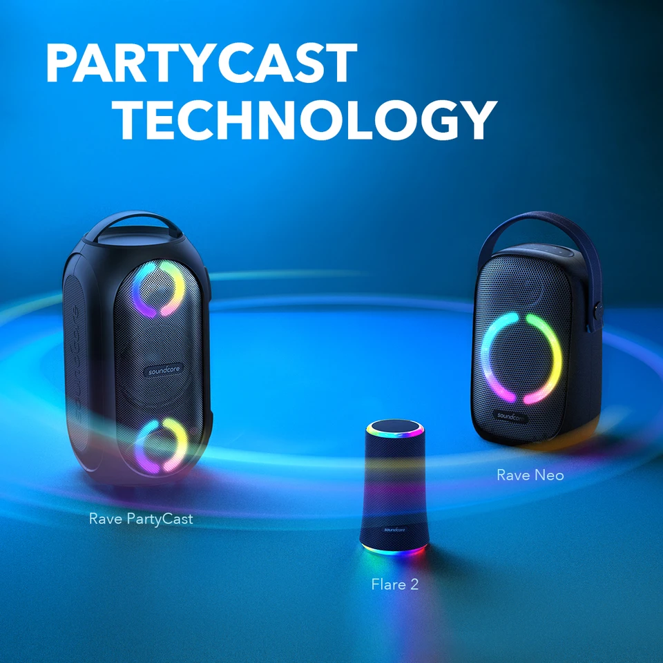 Anker soundcore rave neo speaker ipx7 