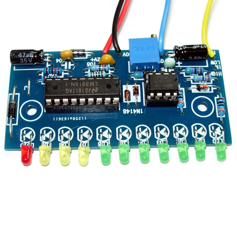 Abgz-Lm3915 10 Led Indicatore Di Livello Audio Fai Da Te Vu Meter Preamplificatore Amplificatore Di Potenza Indica