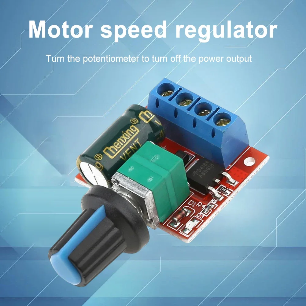 5A 모터 속도 컨트롤러 DC 4.5V-35V 90W PWM 조정 가능한 드라이브 모듈 퓨즈 자동 복구 모터 속도 조절기