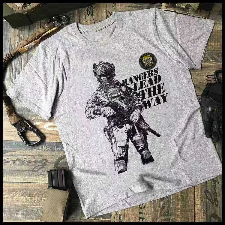 Rangers Lead The Way: Premium Cotton US Army Infantry Graphic T-Shirt